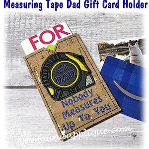Porte-cartes cadeau ruban à mesurer pour papa