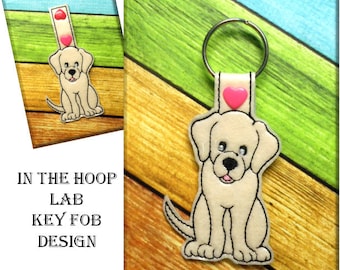 IN The Hoop Lab Key Fob Embroidery Machine Design