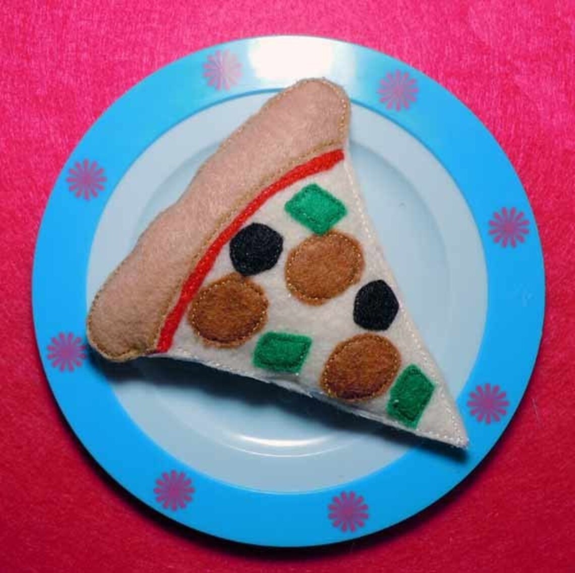 In the Hoop Italian Felt Food Set Applique Machine Embroidery Etsy