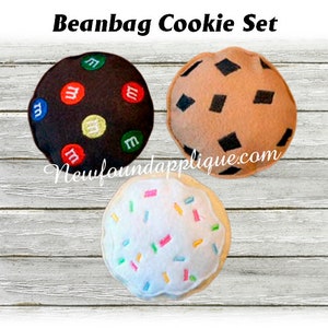 in-The-Hoop Beanbag Cookie Embroidery Design Set