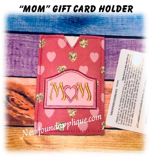 Buy In the Hoop MOM With Heart Gift Card Embroidery Machine Design in India Etsy