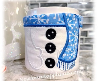 In The Hoop Snowman-mokomslag borduurmachineontwerp