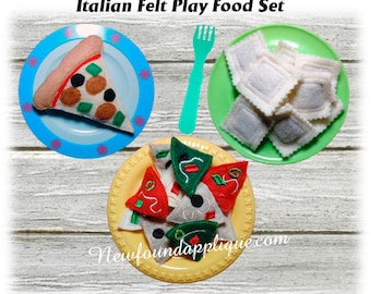 In The Hoop Italian felt food set  Applique Machine Embroidery Design