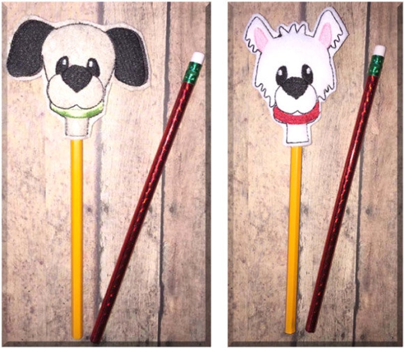 dog pencil toppers