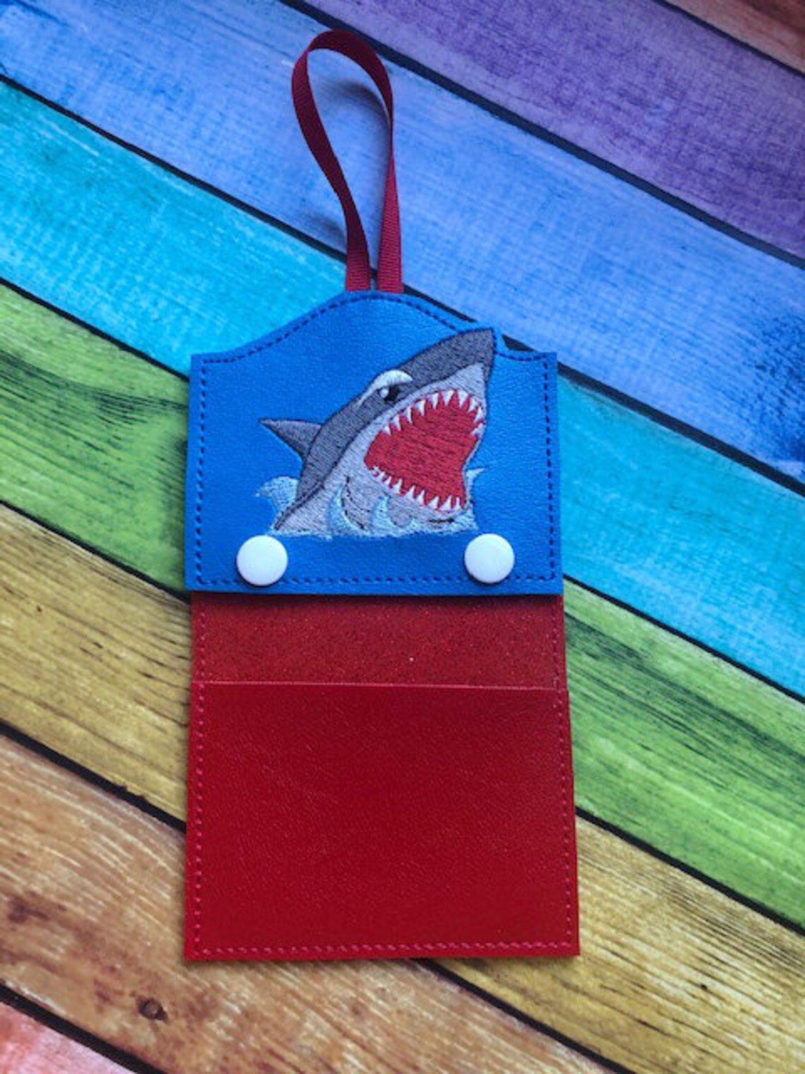 In the hoop Shark Sticky Note Holder Embroidery Machine Design Etsy