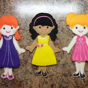 In The Hoop Felt Fun Dress Up Doll Basic Set Embroidery Machine Designs image 4