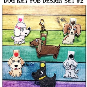In The Hoop Toy Dog snap sleutelhanger borduurmachine ontwerpset #2