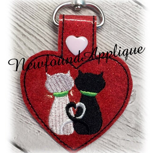 Butterfly Key Fob Machine Embroidery Design ITH in the Etsy