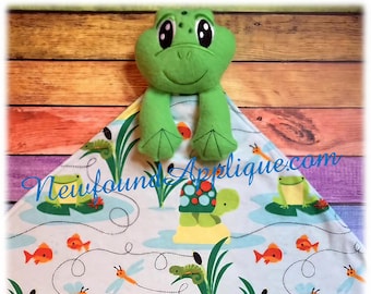 Frog Blanket Embroidery Design