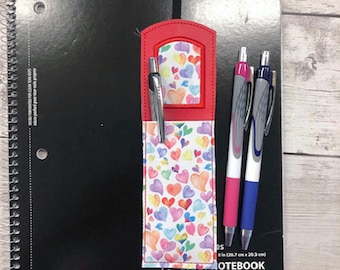 In The Hoop Pen Pocket Book Mark w Arch Applique Embroidery Machine Design
