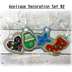 In The Hoop Ornament Decoration Set 2 Embriodery Machine Design