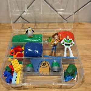 Toy Story Sensory Kit, Toy Story Play Dough Kit, Play Dough Kit, Toy Story, Lightyear, Sensory Kit, Play Dough Sensory Busy Box, Kids Gifts