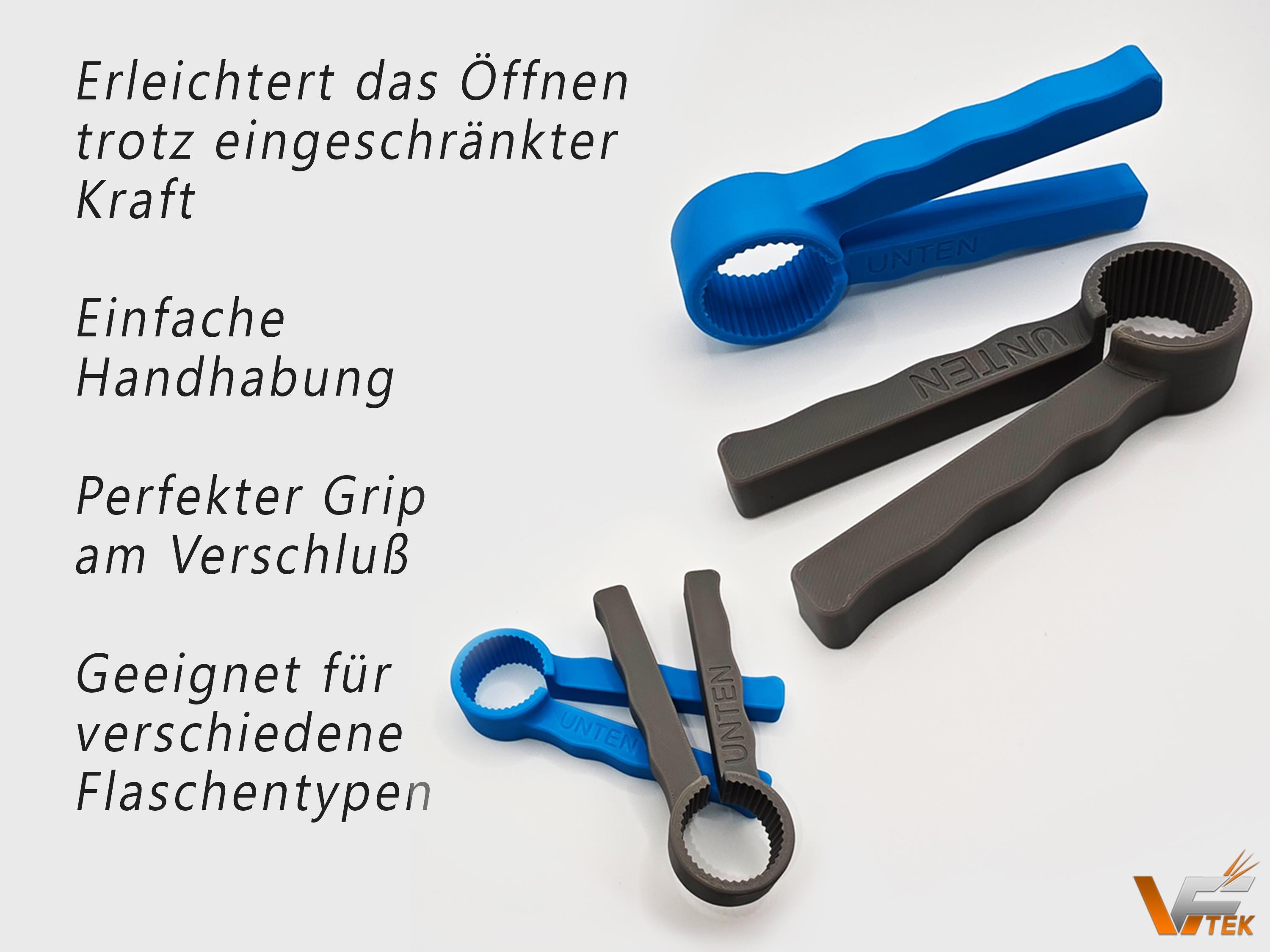PET Flaschenöffner | Drehhilfe | Aufschraubhilfe Senioren | Arthrose | Rheuma
