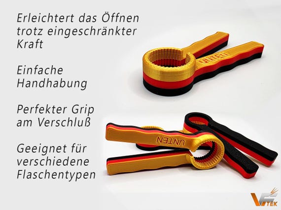 PET Flaschenöffner | WM EDITION | Drehhilfe | Aufschraubhilfe Senioren | Arthrose | Rheuma