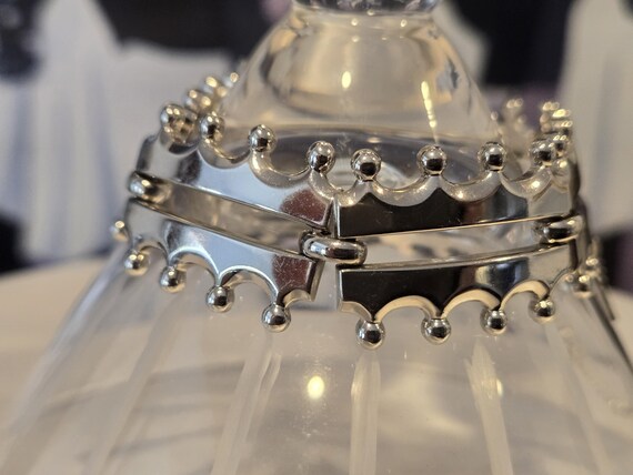 Vintage Signed Monet Bracelet Silvertone 70s Esta… - image 5