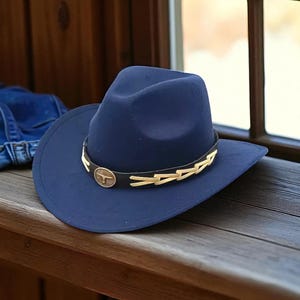 Western Cowboy Hat | Wool Wide Brim Fedora | Warm Winter Felt Hat for Men & Women | Classic British Style Jazz Hat for Fashion And Outdoor.