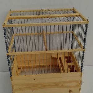 Wood Bird Cage /  Canary Cage / Bird House / Handmade Cage / Parakeet Cage / Bird home / Vintage / Vintage Bird Cage///