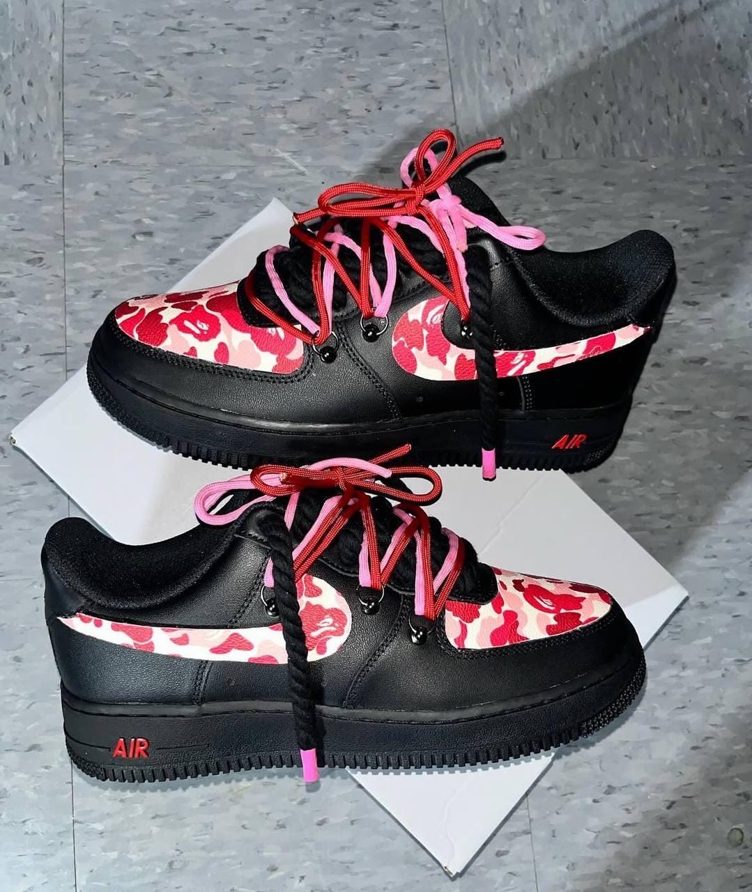 Bape Kanye West Tenis Rojos Yeezy Niños Y Bebés Para Zapatillas