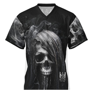 Black Ink Syndikat Gothic Skull aus Jersey