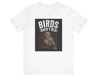 Vögel sind nicht echt Taube Design T-Shirt | Verschwörung, Retro Grafik Shirt