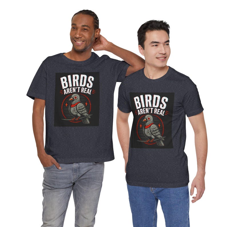 Birds Aren't Real pigeon design Tee | Conspiracy, Retro Graphic Shirt image 15