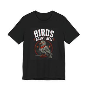 Birds Aren't Real pigeon design Tee | Conspiracy, Retro Graphic Shirt image 6