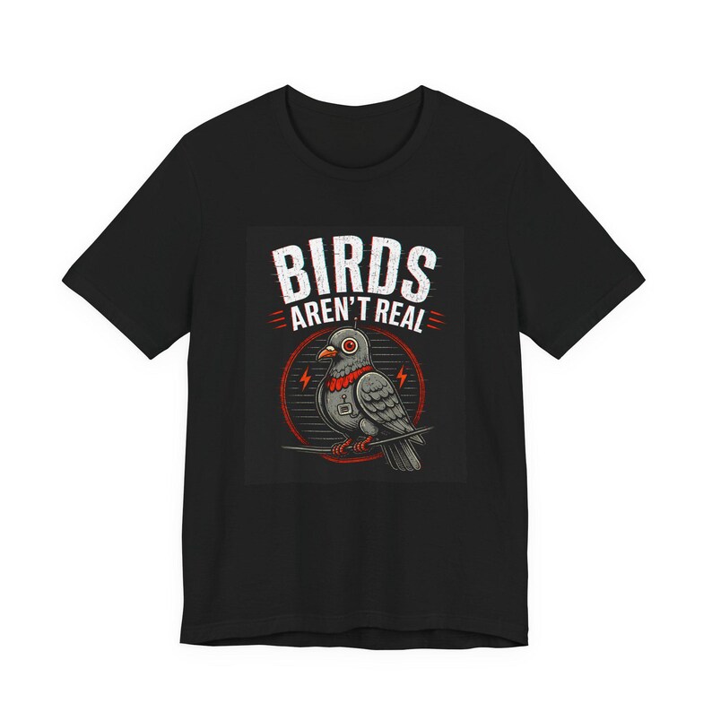 Birds Aren't Real pigeon design Tee | Conspiracy, Retro Graphic Shirt image 6