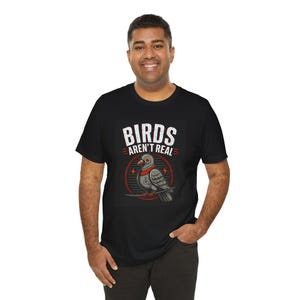 Birds Aren't Real pigeon design Tee | Conspiracy, Retro Graphic Shirt image 12