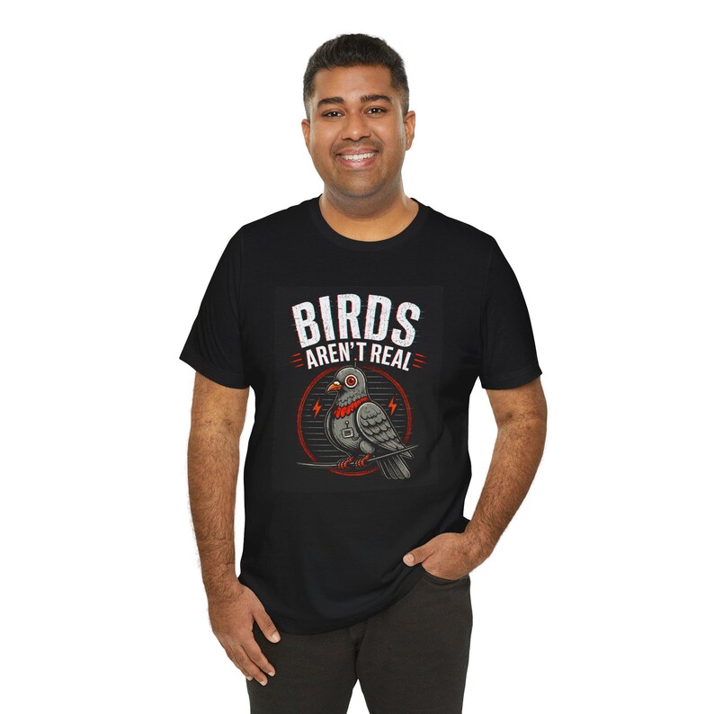 Birds Aren't Real pigeon design Tee | Conspiracy, Retro Graphic Shirt image 12
