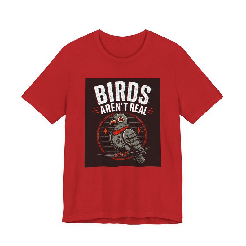 Birds Aren't Real pigeon design Tee | Conspiracy, Retro Graphic Shirt image 7