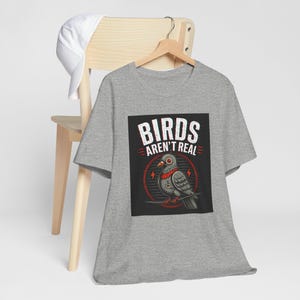 Birds Aren't Real pigeon design Tee | Conspiracy, Retro Graphic Shirt image 11