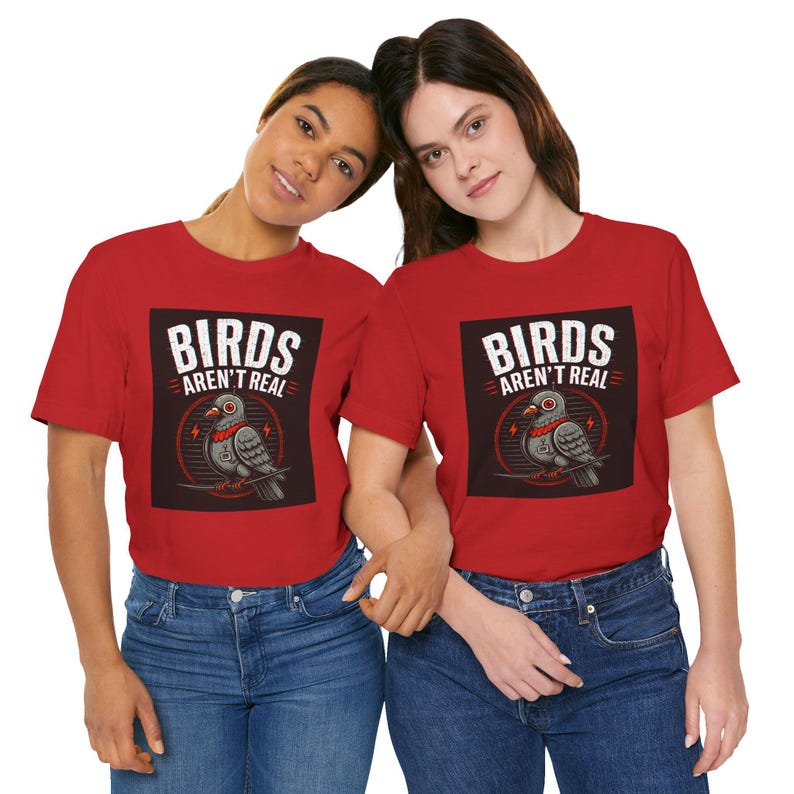 Birds Aren't Real pigeon design Tee | Conspiracy, Retro Graphic Shirt image 14