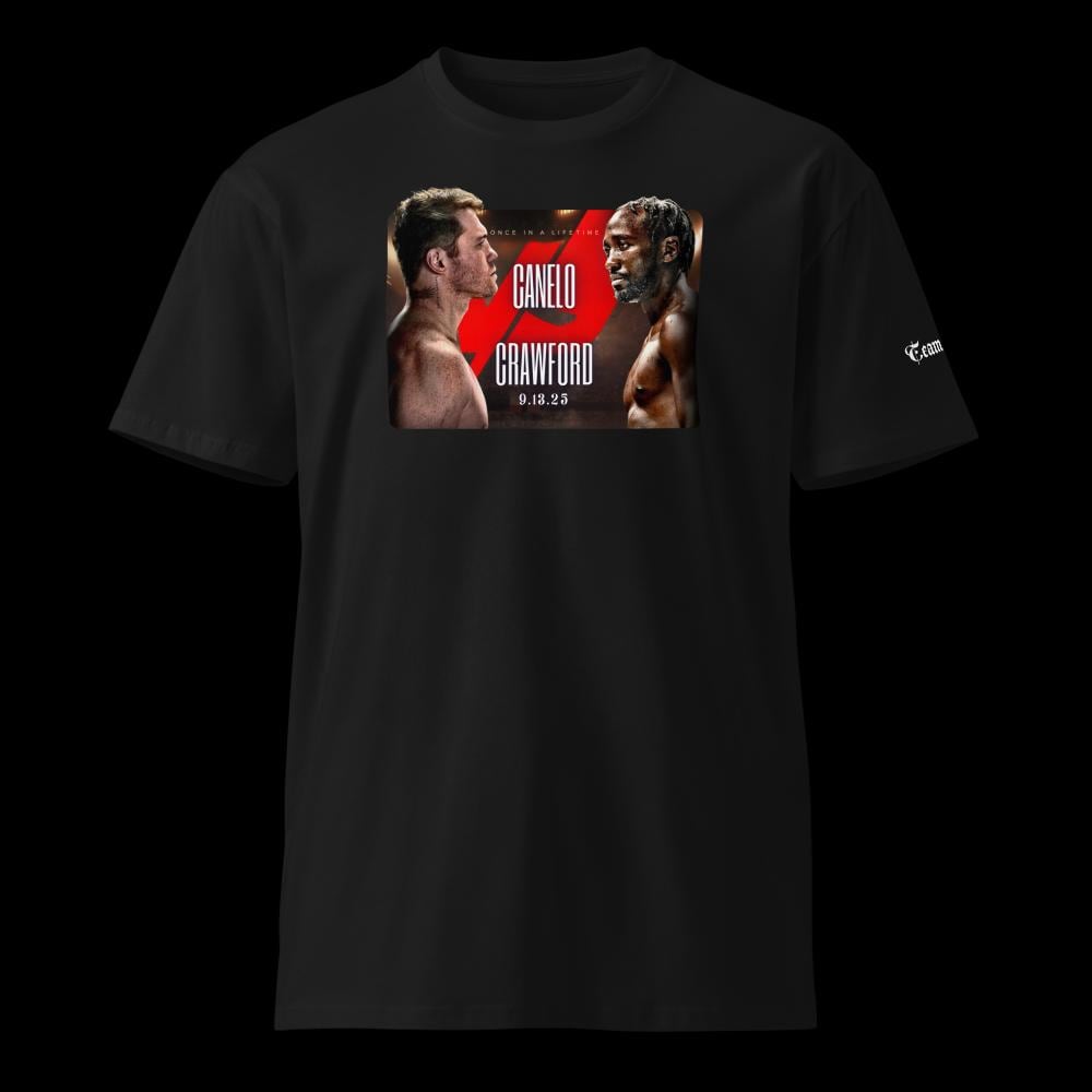 カネロ対クロフォード チームカネロ ユニセックス プレミアムTシャツ