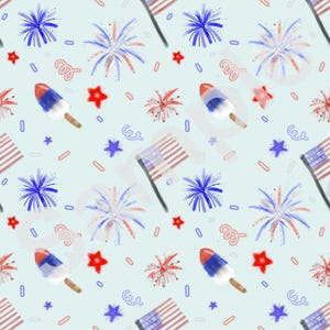 Fourth of July Seamless Pattern