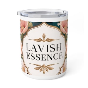 Lavish Essence Insulated Coffee Mug | 10oz Floral Travel Cup for Coffee Lovers, Gift for Her, Home Office Essentials, Tea Drinkers, [...]