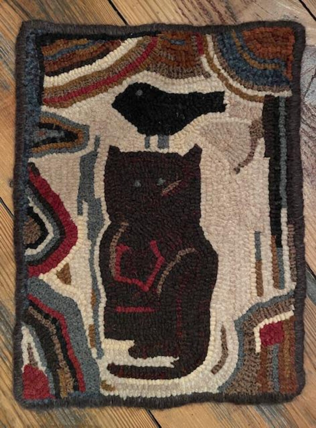Cat & Crow Rug Pattern - Etsy