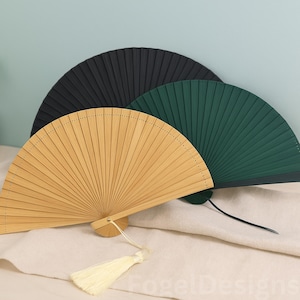 Elegant Bamboo Folding Fan, Vintage  Handheld Fan for Wedding, Party Favor, Mini Travel Fan, Traditional Costume Accessory