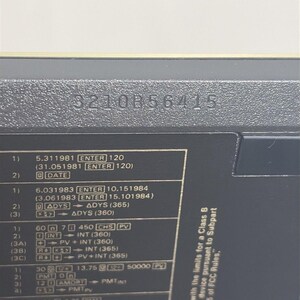 Vintage Hewlett-Packard HP-12C wissenschaftlicher programmierbarer Taschenrechner mit Etui Bild 6
