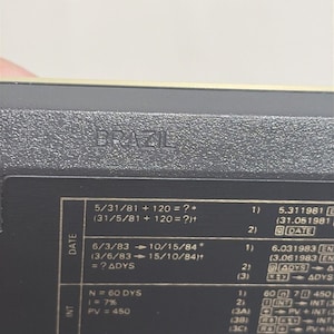 Vintage Hewlett-Packard HP-12C wissenschaftlicher programmierbarer Taschenrechner mit Etui Bild 5