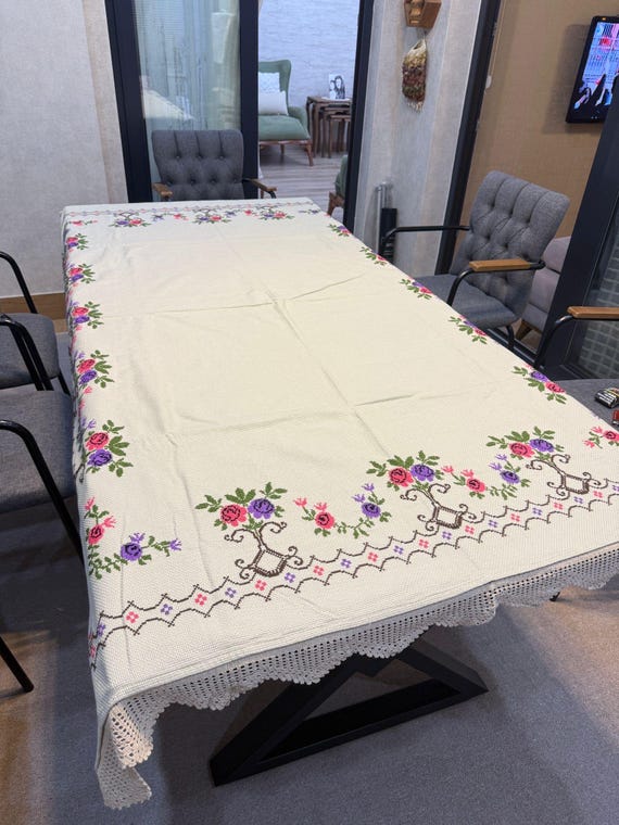 レース テーブルクロス 特大 特大レーステーブルクロス ポワンド