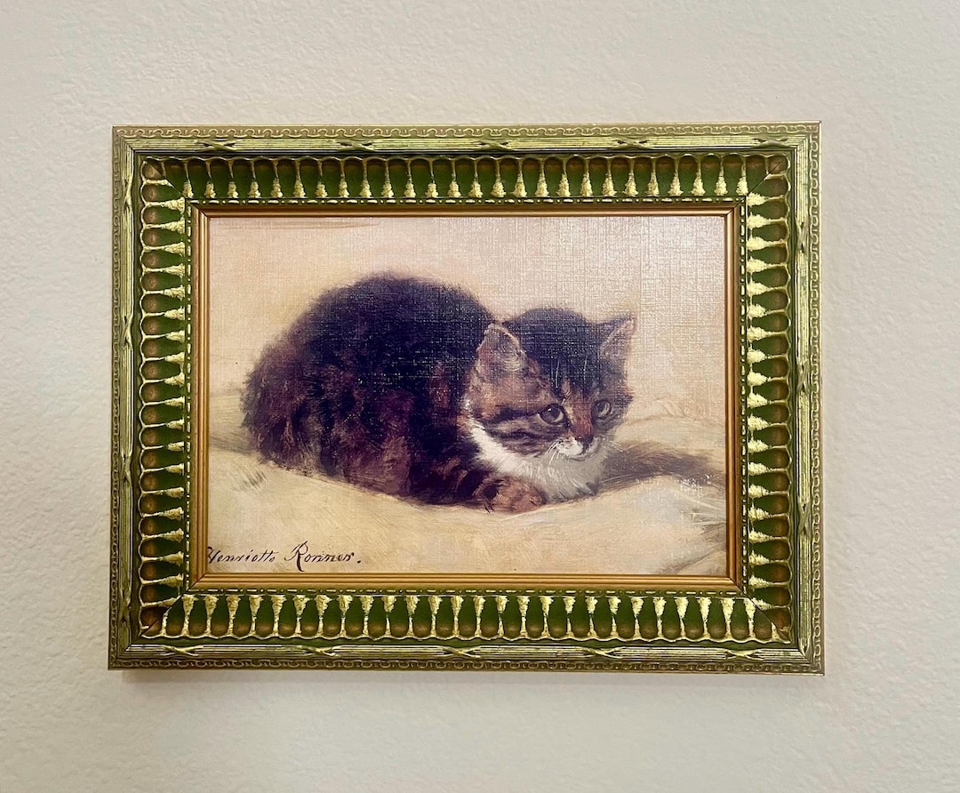 The Parson’s Kitten | Cat Painting by Henriette Ronner Quality Repro on ...