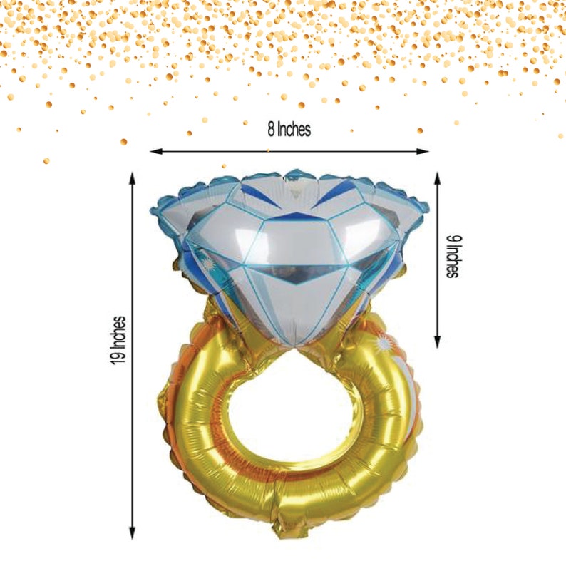 Mylar Balloon Rings Gold Mylar Balloon Ring Rose Gold Etsy