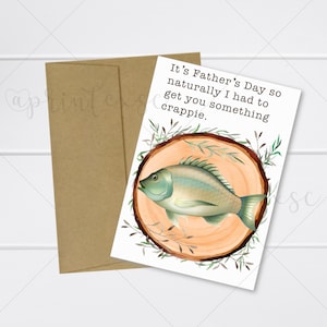 Tarjeta divertida para el Día del Padre, Tarjeta para el Día del Padre Pescador, Tarjeta digital descargable para el Día del Padre, Tarjetas para papá, Tarjetas imprimibles