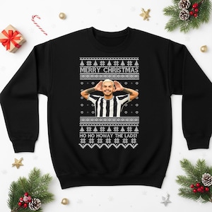 Merry Xmas Ho Ho Howay The Lads Christmas Jumper, Funny Newcastle United Sweater, Bruno Xmas Gift Top, Football Holiday Sweatshirt for Fans