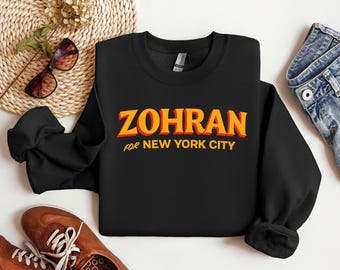 Progressive Democrat First Muslim Mayor Sweatshirt, Mayor Mamdani Sweater, Zohran Mamdani For NYC Jumper, Vote Zohran Political Sweatshirt