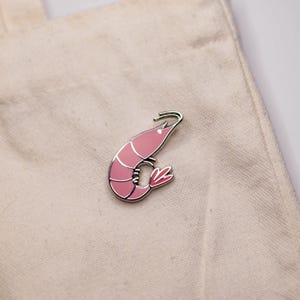 Prawn Enamel Pin/Keychain