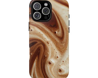 Coffee Phone Case Brown Aesthetic, Fall Gifts, iPhone 16 15 14 13 12 11 Pro Max Plus X, Samsung Galaxy S25 S24 Ultra, Trendy Autumn Gift