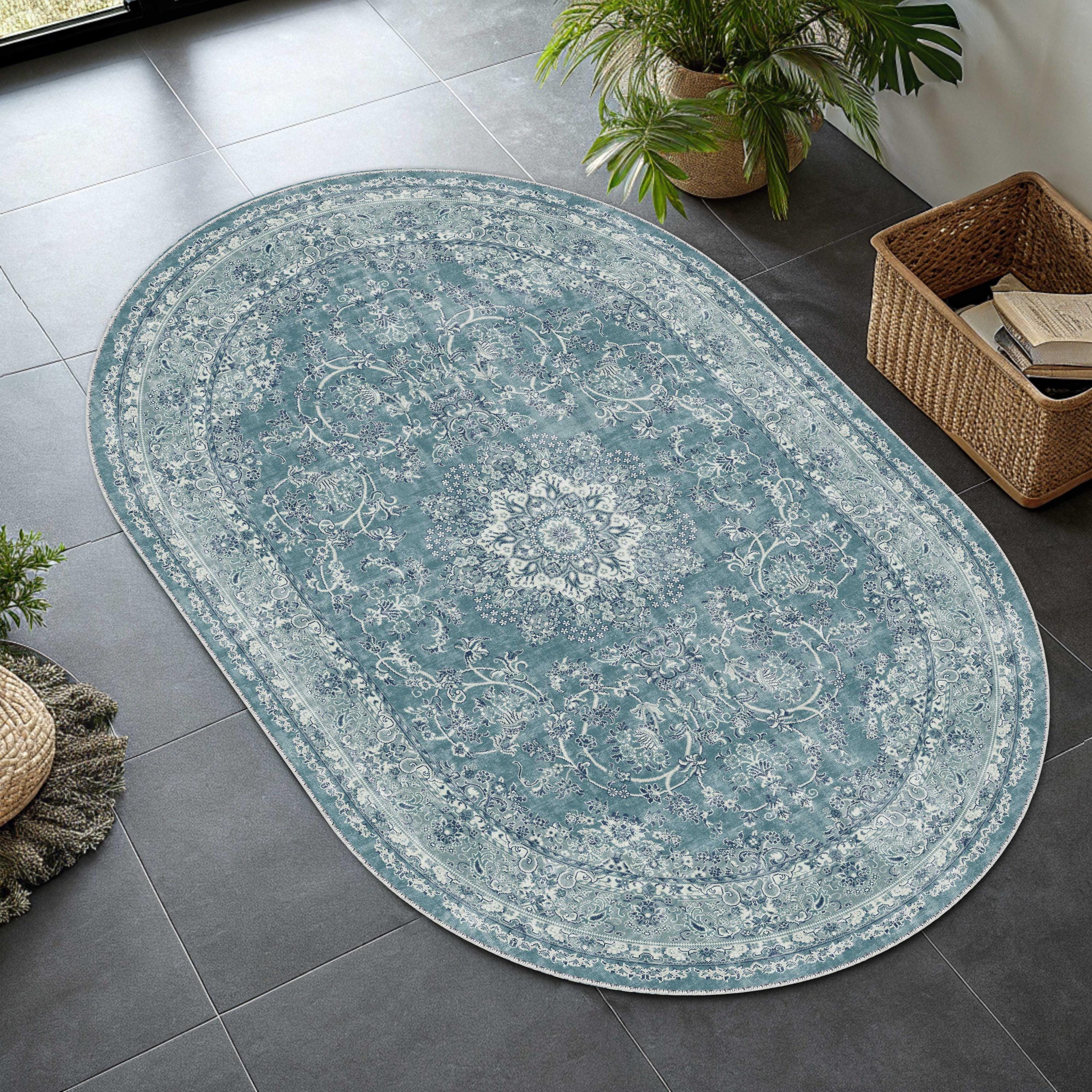 Cream Turkish Rug Khaki Cream Turkish Oval Rug, Antique Floral Rug, Decorative Chic, Army ...