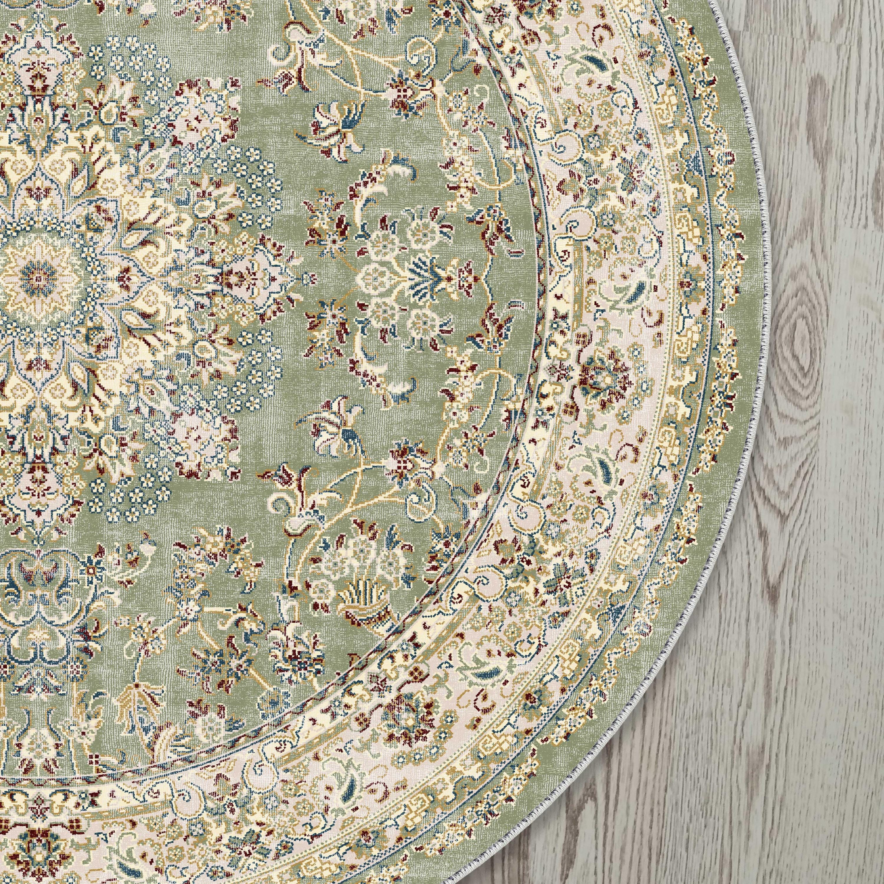 Cream Turkish Rug Khaki Cream Turkish Oval Rug, Antique Floral Rug, Decorative Chic, Army ...