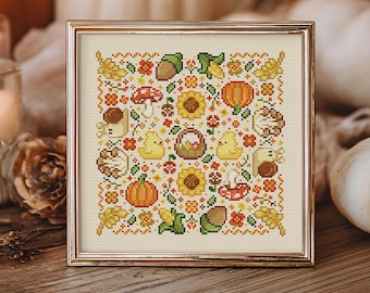 My Cute and Cozy Autumn Cottage Cross Stitch Pattern: Kawaii Cottagecore Stardew Valley Inspiration (PDF Pattern + Pattern Keeper PDF)